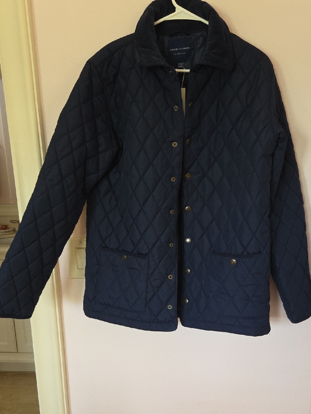 Janie and Jack Quilted Navy Lightweight Jacket